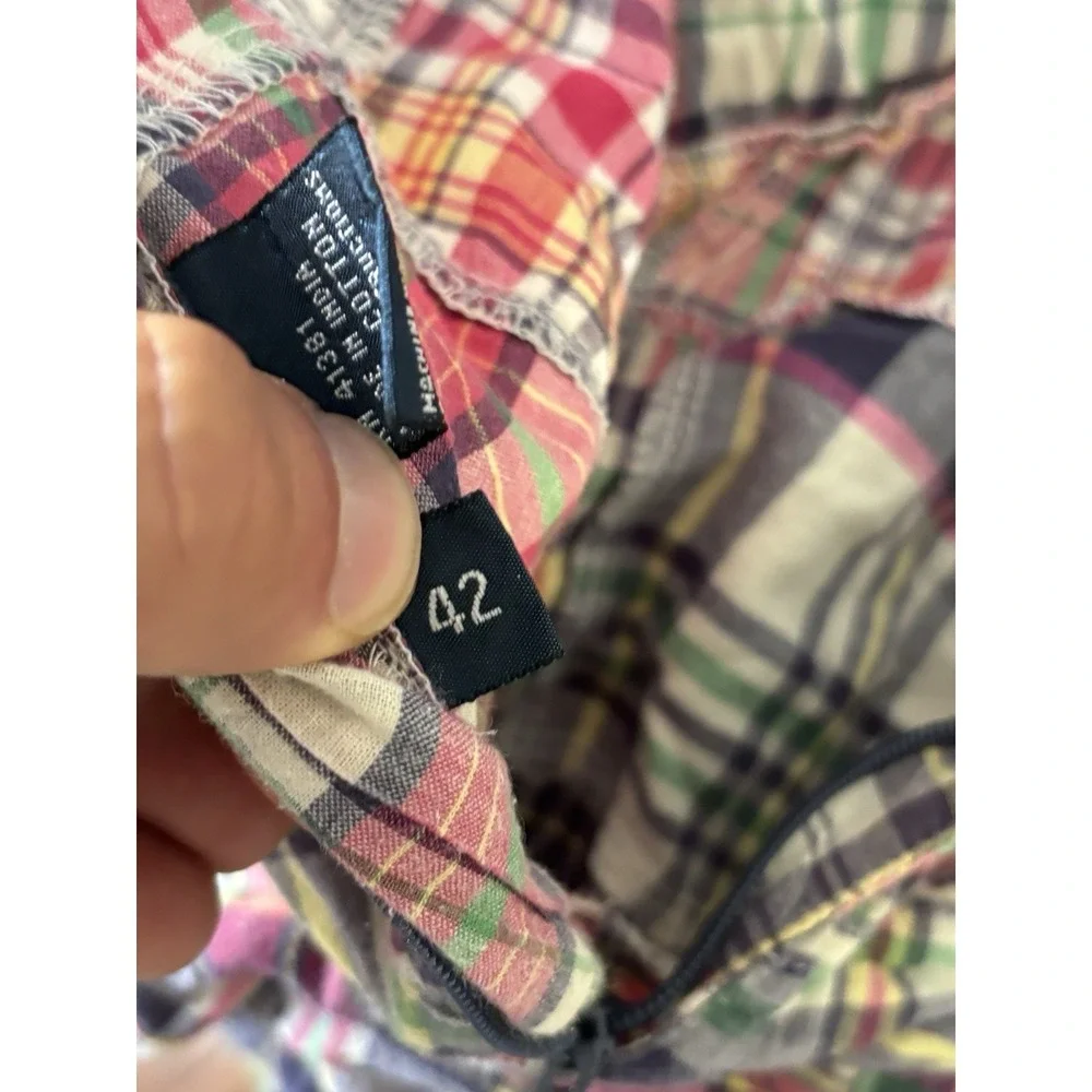 Polo Ralph Lauren Shorts Mens 42 Multicolor Madras Patchwork 42x9